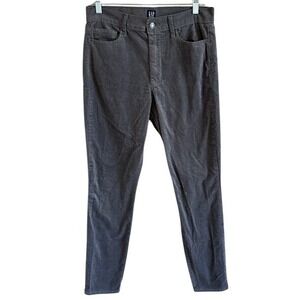 Gap Denim Women's Faux Suede Dark Gray High Rise Legging‎ Stretch Pants 30